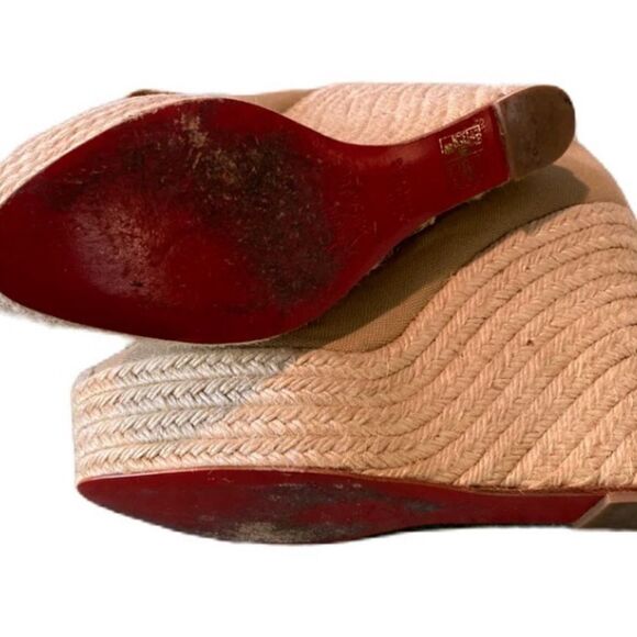 #140 CHRISTIAN LOUBOUTIN Mallorca Wedge - Picture 5 of 11